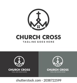 Christian Church Jesus Cross Gospel logo design inspiration