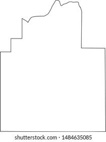 Christian County map in state of illinois