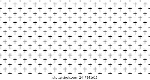 christian cross background. cross seamless pattern texture