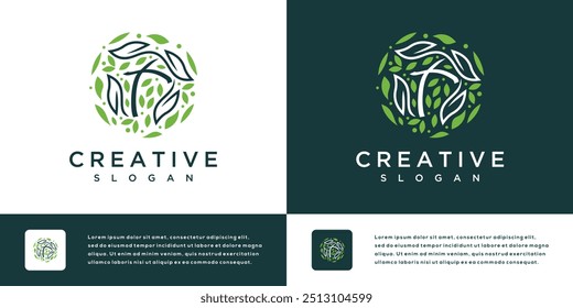 Christian Cross Church logo design vector illustration. cross logo with leaves around it	