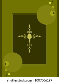 Christian Cross Design Vector Art