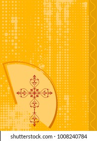 Christian Cross Design Vector Art