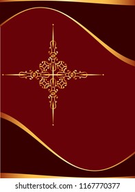 Christian Cross Design Vector Art