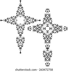 Christian Cross Design Vector Art