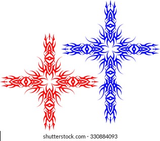 Christian Cross Design Vektor Art
