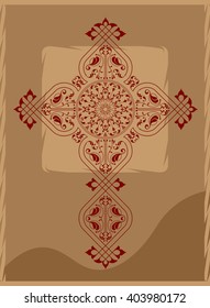 Christian Cross Design Vector Art