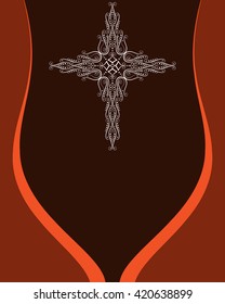 Christian Cross Design Vector Art
