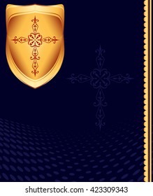 Christian Cross Design Vector Art