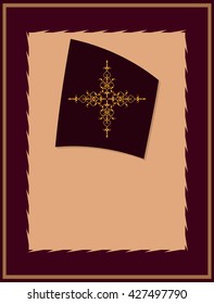 Christian Cross Design Vector Art