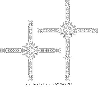 Christian Cross Design Vektor Art