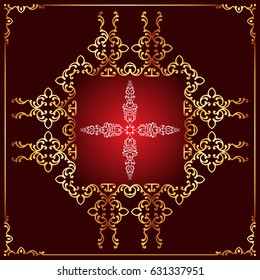 Christian Cross Design Vector Art
