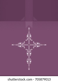 Arte de vectores de diseño cruzado cristiano