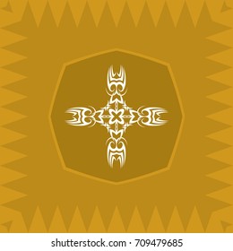 Christian Cross Design Vector Art