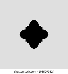 Christian cross flat icon. Simple style christian religion holiday poster design background symbol. Logo design element. T-shirt printing. Vector for sticker.