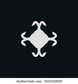 Christian cross flat icon. Simple style christian holida poster background symbol. Logo design element. T-shirt printing. Vector for sticker.