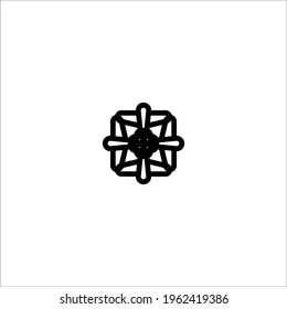 Christian cross flat icon. Simple style christian religion poster background symbol. Logo design element. T-shirt printing. Vector for sticker.