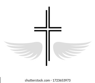 christian cross graphic in vector quality