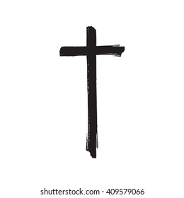 Christian cross grunge vector illustration