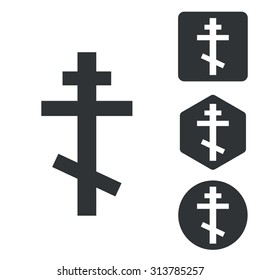 Christian cross icon