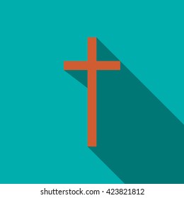 Christian cross icon