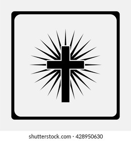 Christian cross icon.