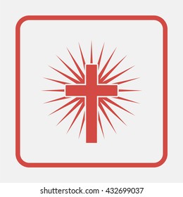 Christian cross icon.
