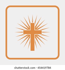 Christian cross icon.