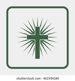 Christian cross icon.