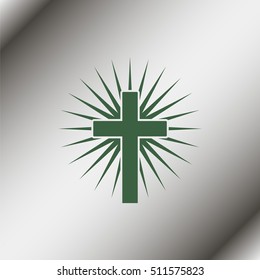Christian cross icon.