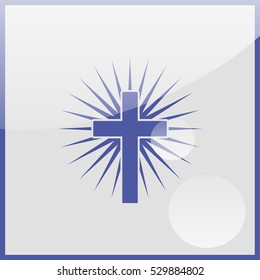 Christian cross icon.