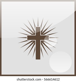 Christian cross icon.