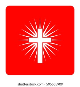 Christian cross icon.
