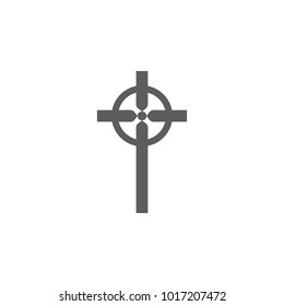 christian cross icon. Elements of religious signs icon for concept and web apps. Illustration  icon for website design and development, app development. Premium icon on white background