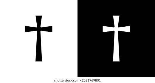 Christian Cross icon set vector illustration