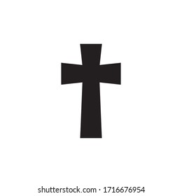 Christian Cross Icon In Trendy  Design Vector Eps 10