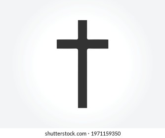Christian Cross Icon In Trendy Design Vector. EPS 10
