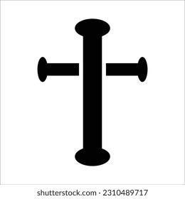 Christian Cross Icon , Vector Graphics