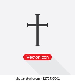 Christian Cross Icon Vector Illustration Eps10