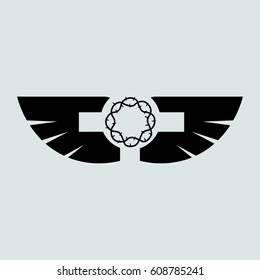Christian cross icon vector illustration on white background