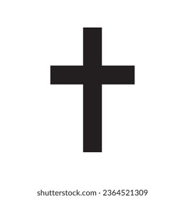 Christian Cross Icon Vektorgrafik-Logo-Design