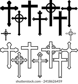 Christian cross instant digital download eps