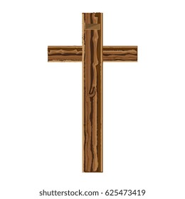 christian cross isolated icon