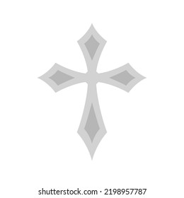 Christian Cross isolated on white background