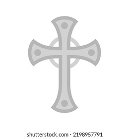 Christian Cross isolated on white background