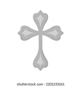 Christian Cross isolated on white background