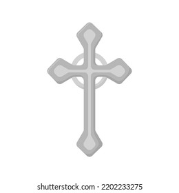 Christian Cross isolated on white background