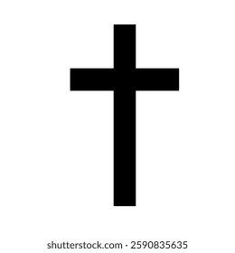 Christian cross, isolated on white background