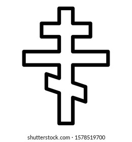 
Christian cross Isolated Vector icon which can easily modify or edit

