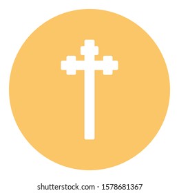 
Christian cross Isolated Vector icon which can easily modify or edit
