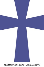 icono de vectores cruzados cristianos aislados que puede fácilmente modificar o editar

